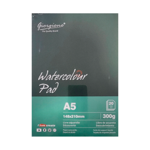 155798 BLOCK PAD ACUARELA A5 X 20 HOJAS 300 GR GIORGIONE - Imagen 1