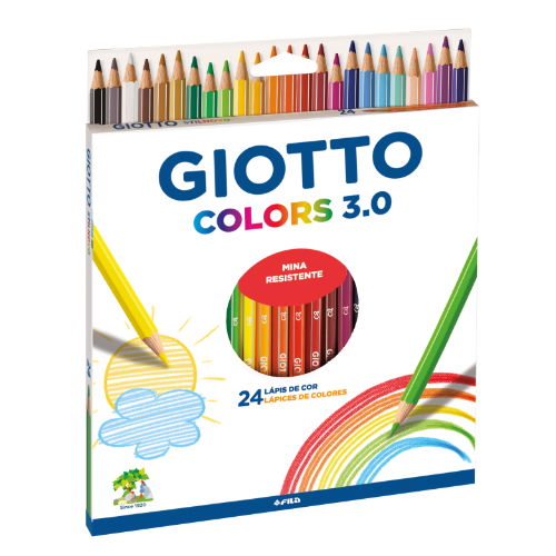 LAPIZ COLOR X 24 UNIDADES PUNTA 3.0 GIOTTO