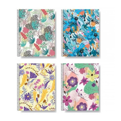 CUADERNO 16X21 TAPA SEMIRRIGIDA NINFA X 80 HOJAS RAYADO ARTE