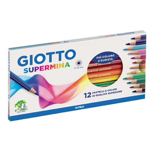 LAPIZ COLOR X 12 UNIDADES SUPERMINA GIOTTO