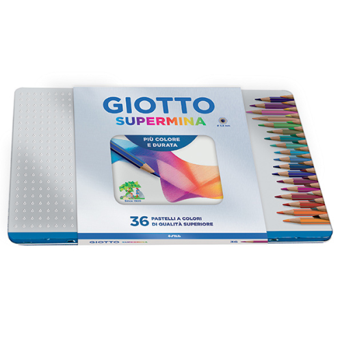 LAPIZ COLOR X 36 UNIDADES SUPERMINA LATA GIOTTO