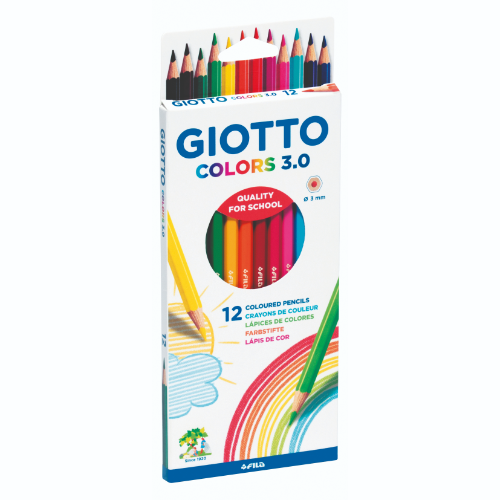 LAPIZ COLOR X 12 UNIDADES PUNTA 3.0 GIOTTO