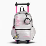 MOCHILA CARRO 18 PULGADAS BIG KIDS MARGARITAS FOOTY - Imagen 5