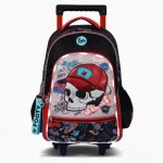 MOCHILA CARRO 18 PULGADAS CON LED SKULL FOOTY - Imagen 3
