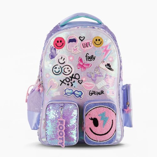 156479 MOCHILA ESPALDA 18 PULGADAS HAPPY SMILE FOOTY - Imagen 1