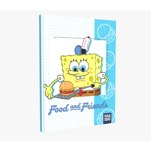 156751 CUADERNO 17X22 TAPA DURA COSIDO BOB ESPONJA X 48 HOJAS - Imagen 1