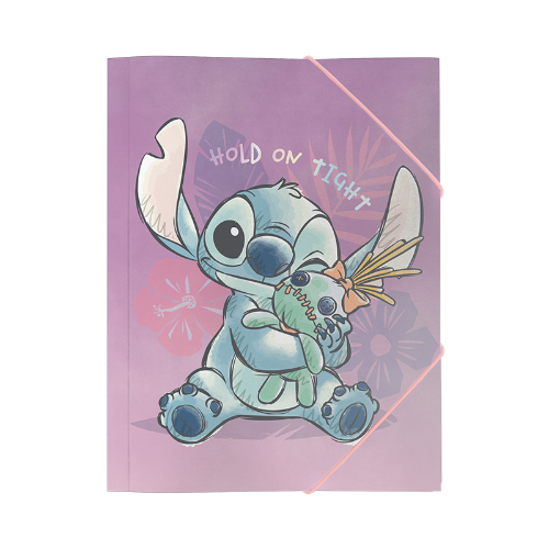 156781 CARPETA 3 SOLAPAS OFICIO STITCH MOOVING - Imagen 1