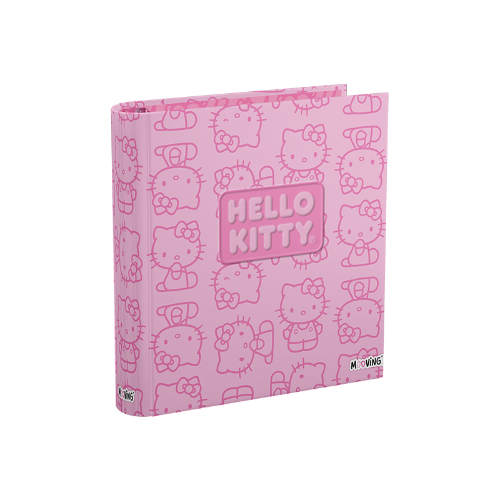 156790 CARPETA 3X40 HELLO KITTY PINK MOOVING - Imagen 1