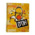 CUADERNO UNIVERSITARIO SIMPSONS RAYADO X 80 HOJAS MOOVING