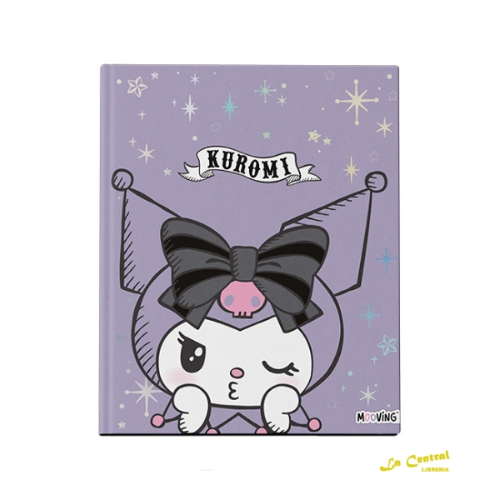 156821 CUADERNO 19.5X24 TAPA DURA COSIDO X 48 HOJAS KUROMI - Imagen 1