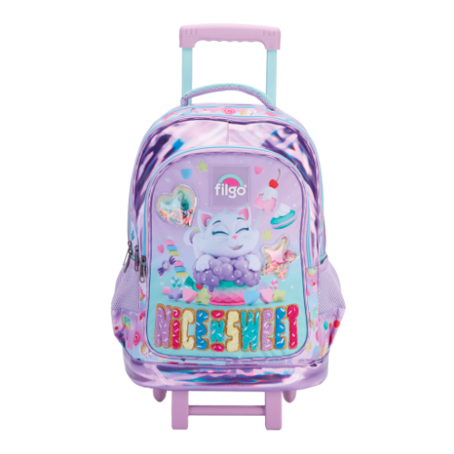 156838 MOCHILA CON CARRO 18 PULGADAS 3D GATITO FILGO - Imagen 1