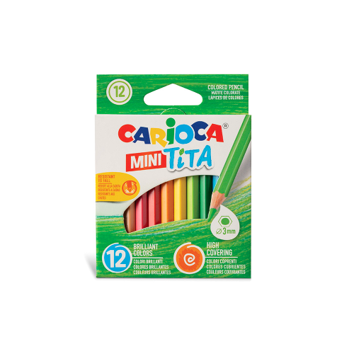 156881 LAPIZ COLOR X 12 UNIDADES MINI TITA CARIOCA - Imagen 1