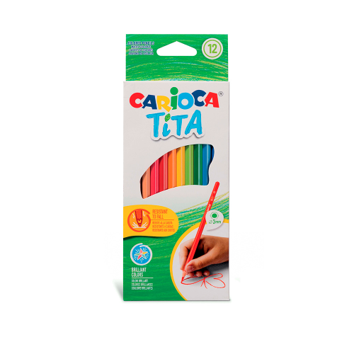 LAPIZ COLOR X 12 TITA LARGOS CARIOCA