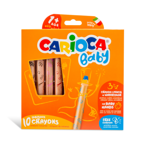 CRAYONES BABY X 10 CARIOCA