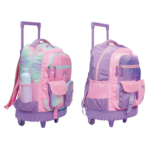 157124 MOCHILA CARRO 18 PULGADAS FUN WORLD RAINBOW - Imagen 1