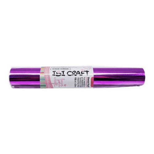 157283 FOIL ART PARA LAPIZ TERMICO 15CM X 3 MTS FUCSIA IBI - Imagen 1
