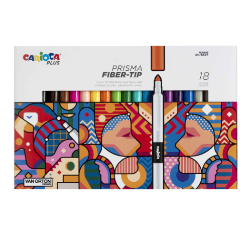 MARCADOR PRISMA MULTITRAZOS SURTIDO X 18 CARIOCA PLUS
