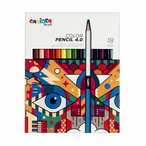 157582 LAPIZ COLOR X 18 UNIDADES 4.0 CARIOCA PLUS - Imagen 1