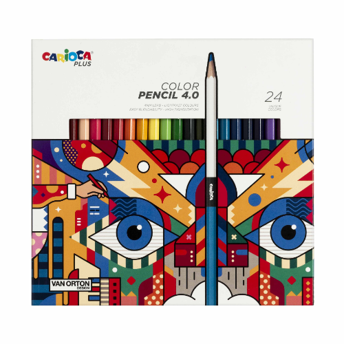 LAPIZ COLOR X 24 UNIDADES 4.0 -CARIOCA PLUS