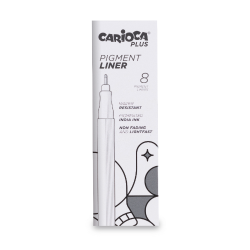 MARCADOR LINER NEGRO 0.05 MM X UNIDAD CARIOCA PLUS