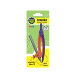 COMPAS PLASTICO ESCOLAR CON LAPIZ BLISTER X 1 PIZZINI - Imagen 2