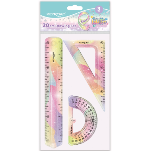 157772 CONJUNTO GEOMETRICO 3 PIEZAS FLEXIBLE PASTEL KEYROAD - Imagen 1