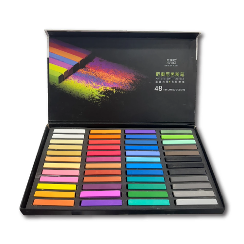 157874 TIZA PASTEL PROFESIONAL X 48 COLORES NYONI - Imagen 1