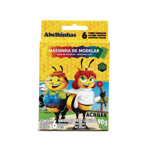 PLASTILINA SURTIDAS X 6 UNIDADES ACRILEX