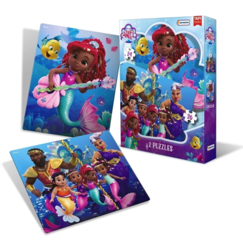 158662 ROMPECABEZAS X2 UNIDADES 24 Y 36 PIEZAS ARIEL LA SERIE - Imagen 1