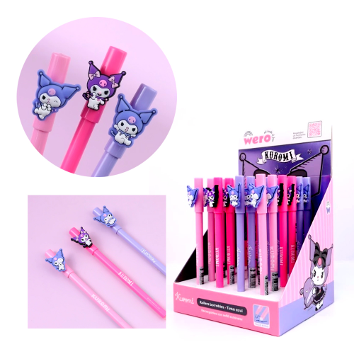 158746 BOLIGRAFO BORRABLE ROLLER KUROMI X UNIDAD - Imagen 1