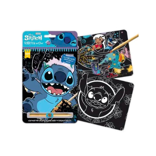 158860 LIBRO DE ACTIVIDADES PARA RASPAR SCRATCH WOW SURTIDO SPIDEY, GABBY, STITCH, PRINCESAS - Imagen 1
