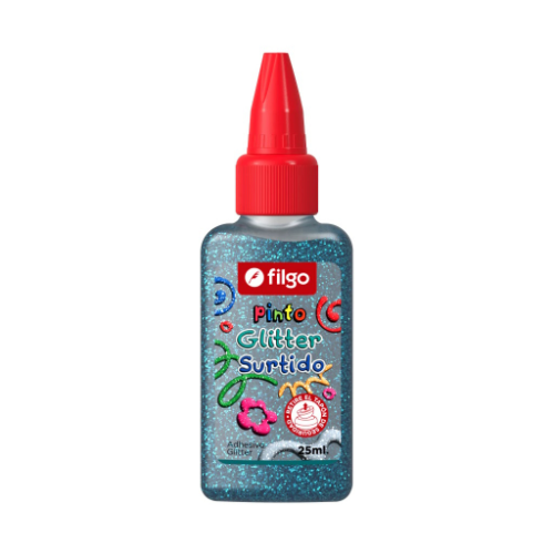 ADHESIVO GLITTER AZUL X 25 ML X UNIDAD FILGO