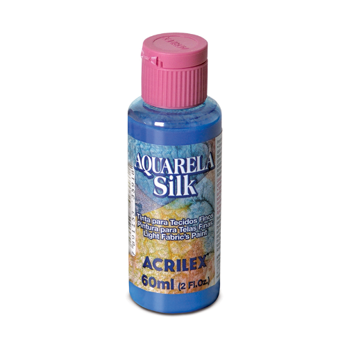 PINTURA TELA X 60 ML ACUARELA SILK FASHION COLORS ROJO ACRILEX