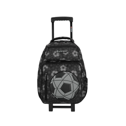 159096 MOCHILA CARRO 23 PULGADAS-RUN 5XT BLACK FOOTBALL XTREM - Imagen 1