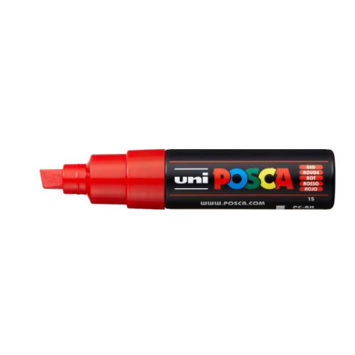 159131 MARCADOR 8K PUNTA CHANFLE ROJO - Imagen 1