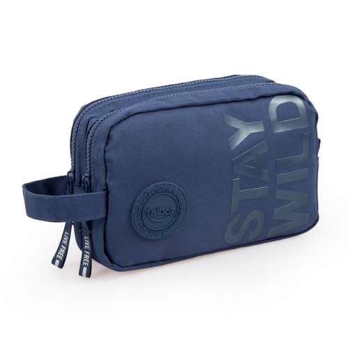 159151 CARTUCHERA 2 CIERRES LISA LIFESTYLE AZUL NOCHE - Imagen 1