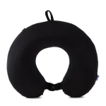 ALMOHADA DE VIAJE NEGRO MEMORY FOAM PLEGABLE CON BOLSA DE GUARDADO