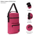 BOLSO MATERO FUCSIA CON CIERRE -GOODPAK 38520 - Imagen 2