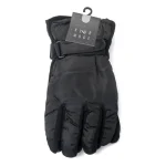 GUANTE HOMBRE MOTO INTERIOR PIEL NEGRO