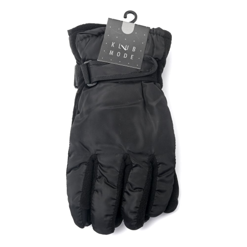 159504 GUANTE HOMBRE MOTO INTERIOR PIEL NEGRO - Imagen 1