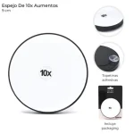 ESPEJO CON AUMENTO 10X CON TOPETINAS ADHESIVAS - Imagen 2