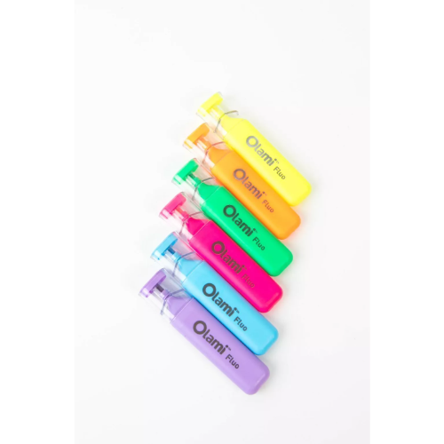 RESALTADOR FLUO ESTUCHE X 6 UNIDADES OLAMI