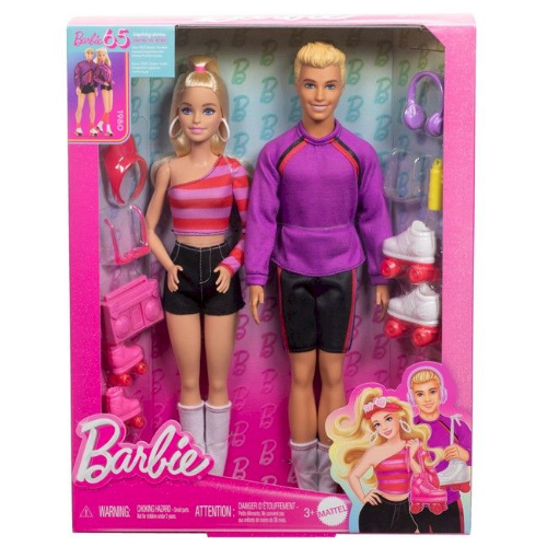 160239 MUÑECA BARBIE Y KEN FASHONISTAS EN PATINES - Imagen 1