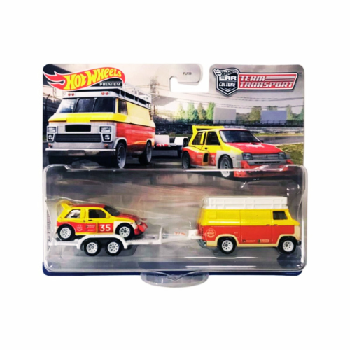 160255 AUTO HOT WHEELS TRANSPORTE DE EQUIPO - PACK X 2 - Imagen 1