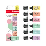 RESALTADOR MINI BOSS PASTEL LOVE ESTUCHE X 6 SURTIDOS