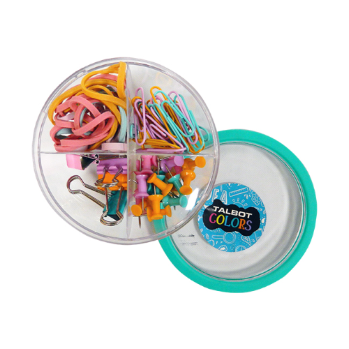 160394 KIT PASTEL BOWL ANTIDESLIZANTE BANDA-CLIP-BINDER-GALERA - Imagen 1
