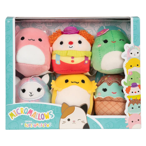 160802 MINI PELUCHE COLECCIONABLE MICROMALLOWS X 6 VULCANITA - Imagen 1