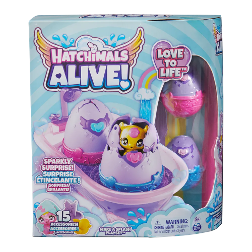 160894 PLAYSET HATCHIMALS MAKE A SPLASH VULCANITA - Imagen 1