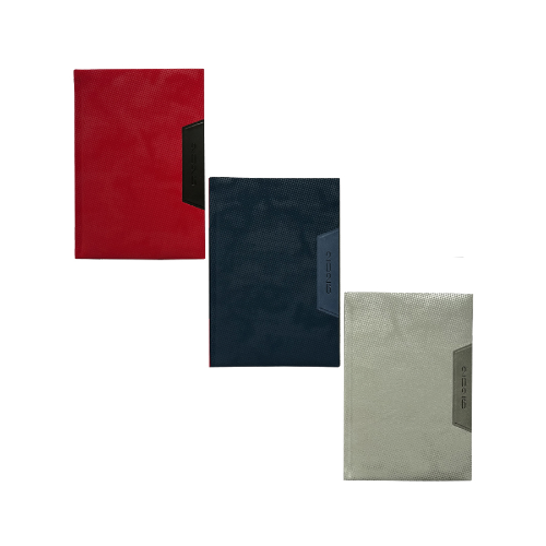 161414 AGENDA A5 DIARIA ROJO-AZUL-BEIGE GRISACEO -AÑO 2026 - Imagen 1