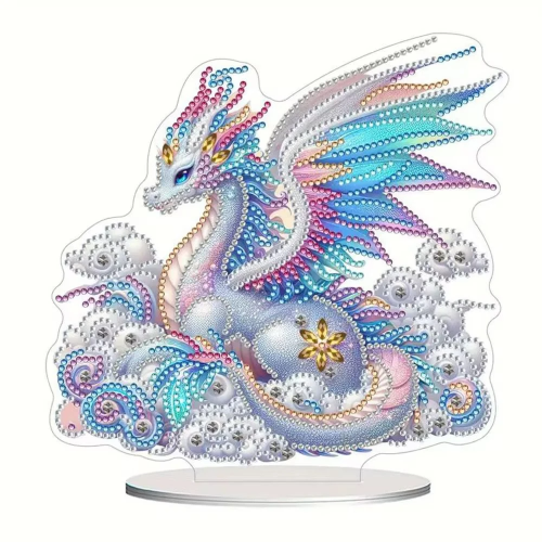 161528 PINTURA EN DIAMANTES FIGURA 3D 24X22 CM UNICORNIO ASB - Imagen 1